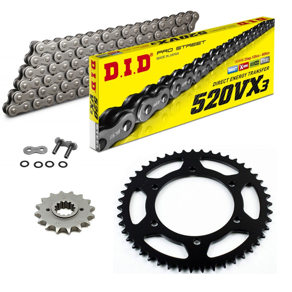 KTM 790 Adventure 2019 2024 DID 520 VX3 Chain Sprockets Kit Standard with reinforced chain