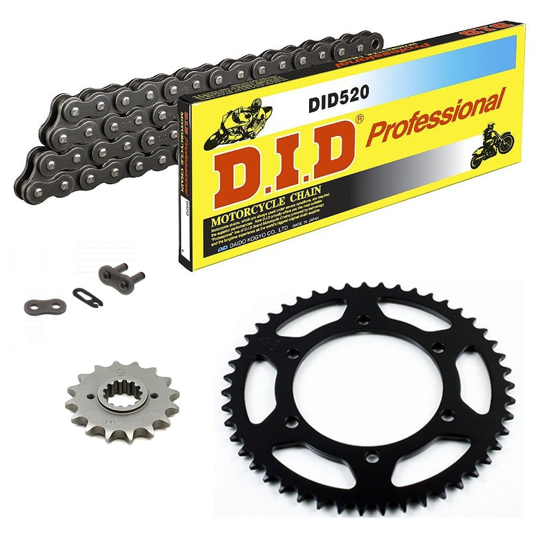 Sprockets & Chain Kit DID 520 Steel Grey KTM 440 MX 94