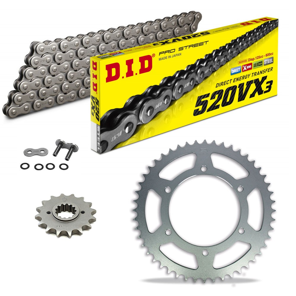 Ktm duke 125 chain best sale and sprocket set price