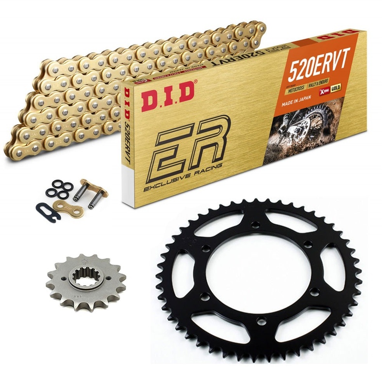 KIT DE TRANSMISION DID 520ERVT Enduro/Trail Reforzado ORO APRILIA MXV 450 08-15 