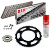 Sprockets & Chain Kit DID 520ZVM-X Steel Grey CAGIVA Mito 125 Evolution 00-04