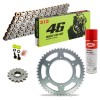 HONDA CB 250 74 DID VR46 Chain Kit Free Chain Clean Spray!!