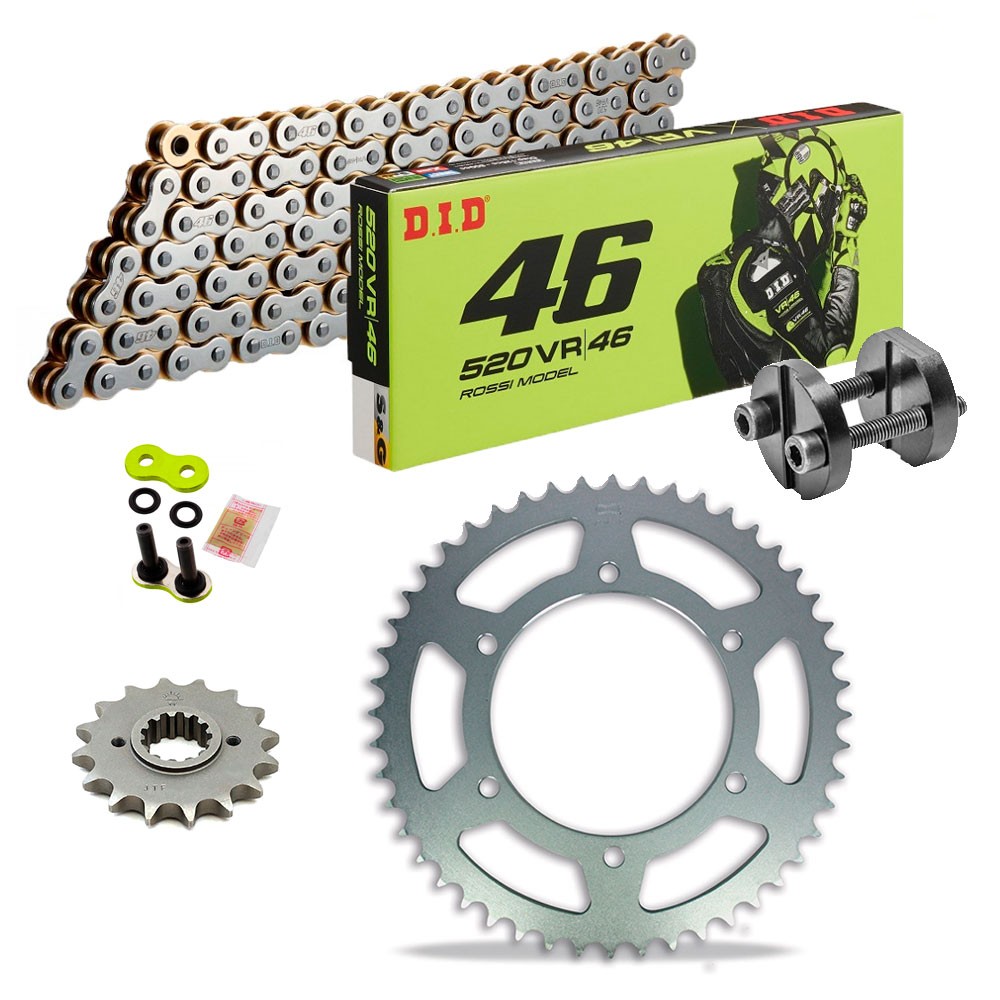 ▷ HONDA X ADV 750 2017-2022 DID 520 VR46 Chain & Sprockets Kit with  reinforced chain by Valentino Rossi