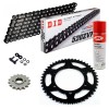 Sprockets & Chain Kit DID 520ZVM-X Black APRILIA RX 125 00