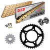 Sprockets & Chain Kit DID 520ZVM-X Gold SUZUKI GS 500 E 94-98 Free Riveter!