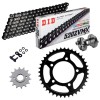 Sprockets & Chain Kit DID 520ZVM-X Black SUZUKI GS 500 E 94-98 Free Riveter!