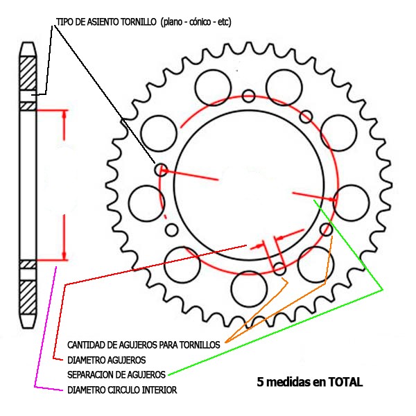 530 Custom Made Rear Sprocket for motorcycles