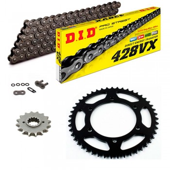 Sprockets & Chain Kit DID 428VX Steel Grey APRILIA RS 125 GP 4T E5 21-24 