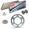 Sprockets & Chain Kit DID 525ZVM-X Silver BENELLI 502 C 19-21 Free Riveter!